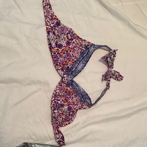 Athleta Multicolor Floral Bikini Top